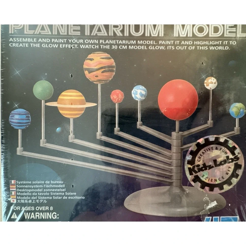 4M KidzLabs Solar System Planetarium Model Kit Glows Ages 8+
